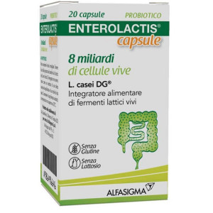 Alfasigma Paraf Enterolactis Fermenti Lattici 8 Miliardi Flora Intestinale 20 Capsule