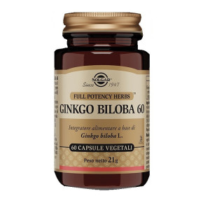 Solgar Italia Ginkgo Biloba 60 60 Capsule Vegetali
