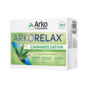 Arkofarm Srl Arkorelax Cannabis Sativa 30 Compresse