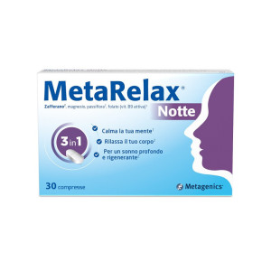 Metagenics Belgium Metarelax Notte 30 Compresse