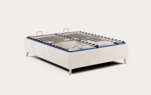 Litier Français Sommier coffre Prestige -  140 x 200 (cm) Naturel