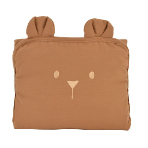 LITTLE CREVETTE Tapis à langer de voyage Ourson - caramel
