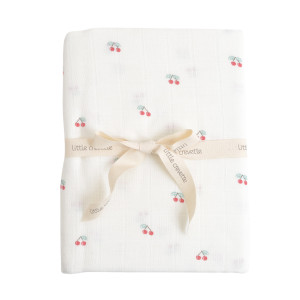 LITTLE CREVETTE Maxi-lange bébé coton bio* imprimé Cerise