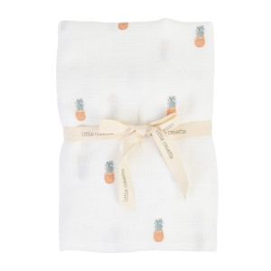 LITTLE CREVETTE Maxi-lange bébé coton bio* imprimé Ananas