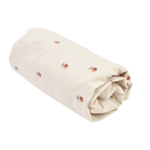 LITTLE CREVETTE Drap-housse percale de coton Pom Pouce