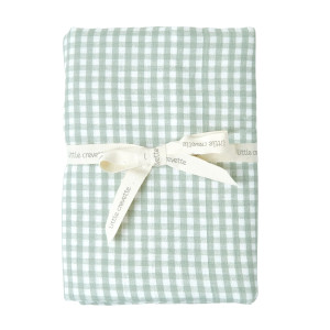 LITTLE CREVETTE Maxi-lange bébé coton bio* vichy Olive