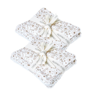LITTLE CREVETTE Lot de 12 lingettes lavables Lilly