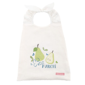 LITTLE CREVETTE Serviette bavoir Le Petit Marché