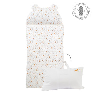 LITTLE CREVETTE Sac de couchage enfant personnalisé 'FilOdoo' Noisette