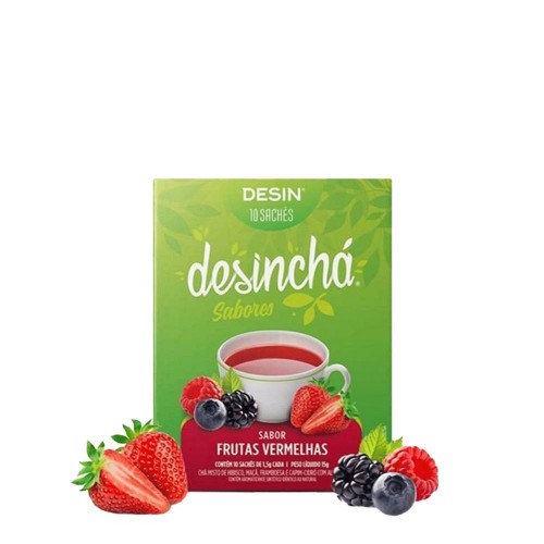 Desinchá Infusão com Sabor a Frutos Vermelhos 10 saquetas