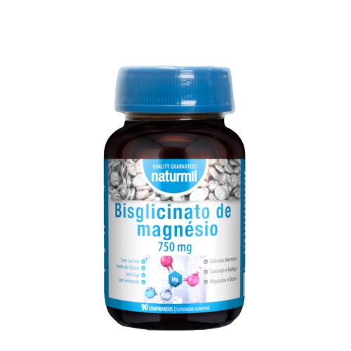 Naturmil Bisglicinato de Magnésio 750mg 90 comprimidos