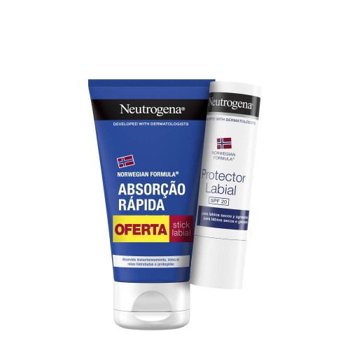 Neutrogena Fórmula Norueguesa Creme Mãos Textura Ligeira + OFERTA Stick Labial