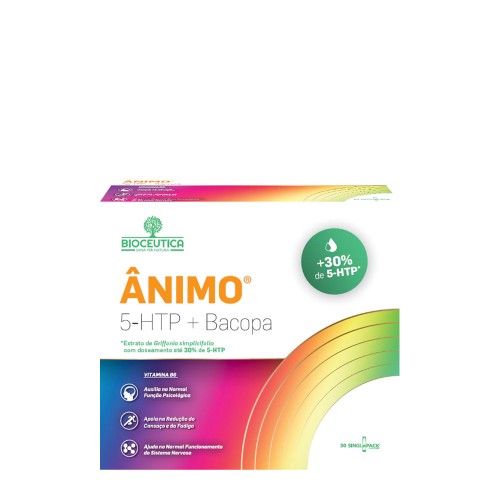 Ânimo 5HTP + Bacopa 30x10ml ampolas