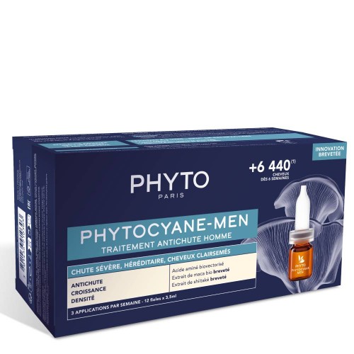 Phytocyane Men Ampolas Anti-Queda 12x3.5ml