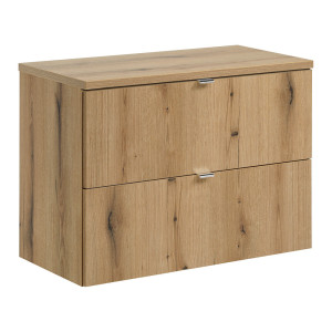 Wastafel 80cm, eik, NEWPORT-56-OAK