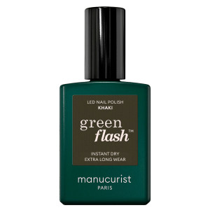 MANUCURIST Green Flash Led Nail Polish Khaki 15ml