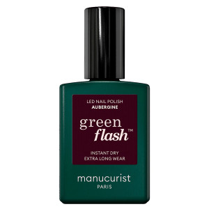 MANUCURIST Green Flash Led Nail Polish Aubergine 15ml