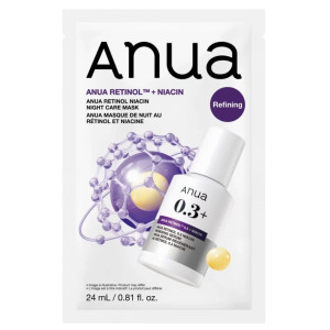 ANUA Retinol + Niacin Night Care Sheet Mask 24ml