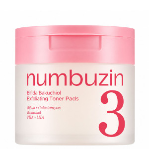 NUMBUZIN No.3 Bifida Bakuchiol Exfoliating Toner Pads 190ml
