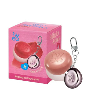 FWEE Lip & Cheek Blurry Pudding Pot Keyring Set