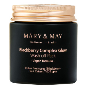 MARY & MAY Vegan Blackberry Complex Glow Wash Off Pack 125g
