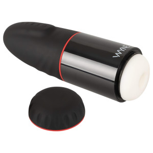 WYNE 02 - Akku Vibration-Saug Masturbator (schwarz-weiß)