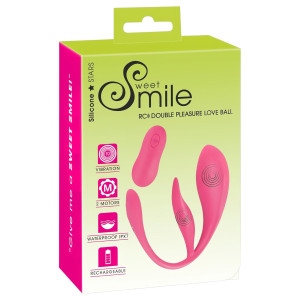 Sweet Smile SMILE - tragbares wiederaufladbares Funk-Vibrations-Ei (pink)