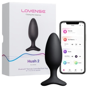 Lovense Hush 2 M - App-gesteuerter Analvibrator (45 mm, schwarz)