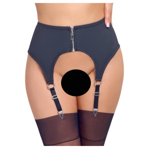 Cottelli - Mattschwarzer Strumpfhalter - L
