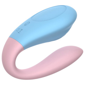 Mroow Mrow 03 - Akku, wasserdichtes Paarvibrator (blau-pink)