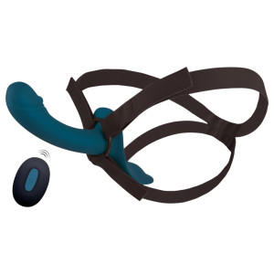 You2Toys - Analdildo-Set zum Anschnallen (schwarz-blau)