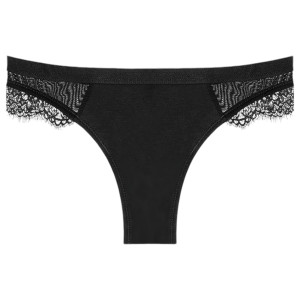 Adalet Flora Normal - Menstruationsunterwäsche (schwarz) - L