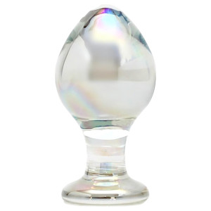 Rimba Zelda - konischer Analplug aus Glas (transparent)
