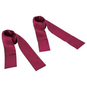 Sex&amp;Mischief S&M; - Rotes Satinband Fesseln Set - 2-teilig