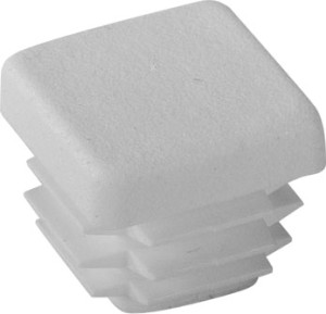 Riggatec embout blanc de sécurité pour tube carré de 20 x 20 x 0,8-3 mm - 20 x 20 x 2 mm