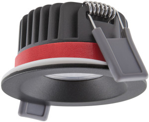 LEDVANCE SPOT FIRE RATED 8W 930 PS DIM IP65 BK - Spot de plafond