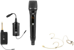 OMNITRONIC Set FAS TWO + Microphone sans fil Dyn. + BP + Casque 660-690MHz - Composants individuels