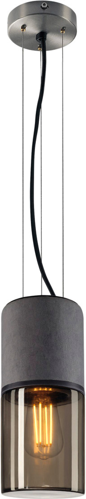 SLV LISENNE, suspension intérieure, gris/brun, E27, 23W max - Lampes pendulaires