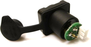 Ersatzteil Panel Jack XLR 3-Pole + PCB (DMX) IP65 (K3F2C-W-B) - Pièces de rechange