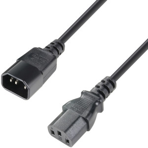 Adam Hall Cables 3 STAR PLK 0500 - Câble d'alimentation   Adam Hall® IEC C13 x IEC C14   5 m - Câbles d'extension d'alimentation