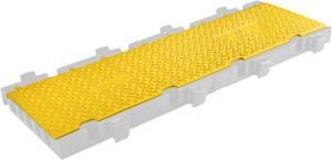 Defender MIDI 5 2D & 3 2D LID   YELLOW - Couvercle de remplacement MIDI 5 2D & 3 2D   section - Passages de câbles