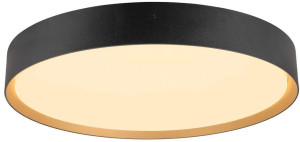 SLV DECONA, plafonnier et applique en saillie, rond, 2700/3000 K, 23 W, PHASE, noir / doré - Lampes murales et de plafond