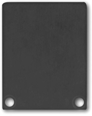 ISOLED Cache de finition EC45 aluminium noir RAL 9005 pour SURF/DIVE24 FLAT avec COVER12, 2 pces - Accessoires pour éclairage décoratif