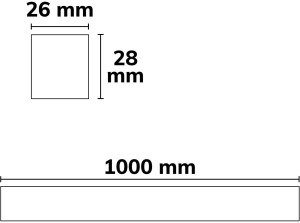 ISOLED Mousse de drainage pour profilé GROUND-OUT16, 100cm - Accessoires divers