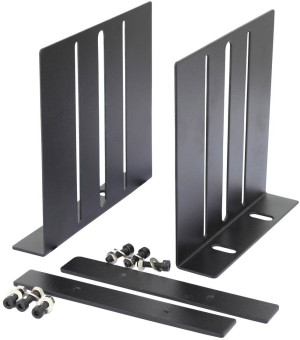 OMNITRONIC Support de rack pour amplificateur, arrière, 3U - Accessoires construction de malles