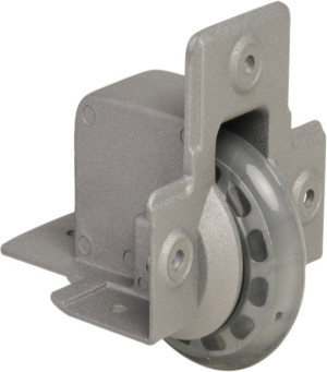 Adam Hall Hardware 37551 S - Roulette d'Angle à Bandage Souple 75 mm - Roulettes