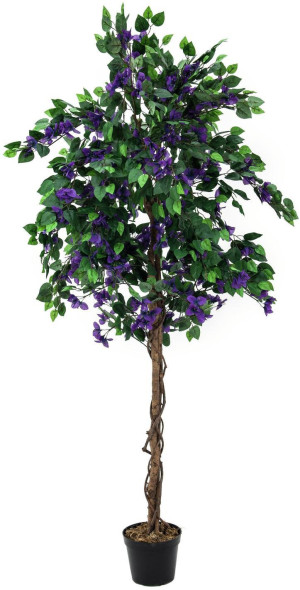 EUROPALMS Bougainvillea, plante artificielle, lavande, 180cm - Arbres