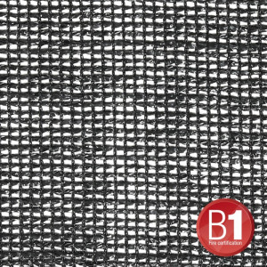 Adam Hall Accessories 0158 X 46 B - Gaze Type 203 4x6 m confectionnÃ©e avec Å“illets noire - Tissus et filets