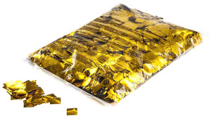 MagicFX Confettis carrés métallisés Magic FX 17 x 17 mm - Or, 1 kg - Formes de confettis métalliques