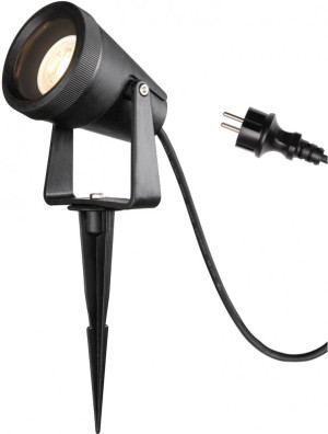 SLV SAMRINA, spot sur piquet extérieur, noir, GU10, QPAR51, 7W max, IP54, plastique recyclé -B-Stock- - Soldes% Lampes pour maisons et magasins